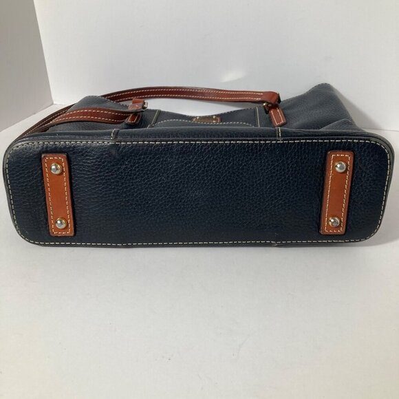 Vintage Dooney & Bourke Pebbled Leather Lexington Shoulder Bag Black 8 x 12"‎ - Picture 6 of 12